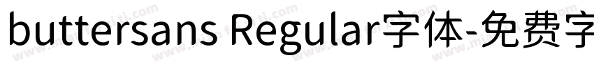 buttersans Regular字体字体转换